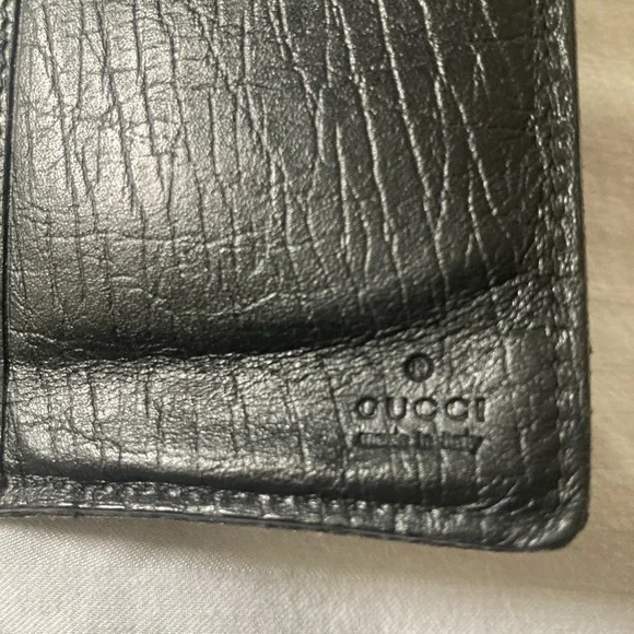 Vintage GUCCI Black Leather Wallet